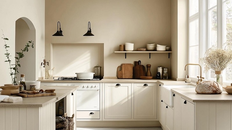 رنگ وانیلا لاته برای آشپز خانه